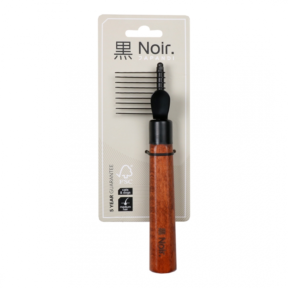 Bild 1 von EBI Noir Japandi Entfilzungskamm  / (Variante) S 18 x 4,5 x 2,5cm