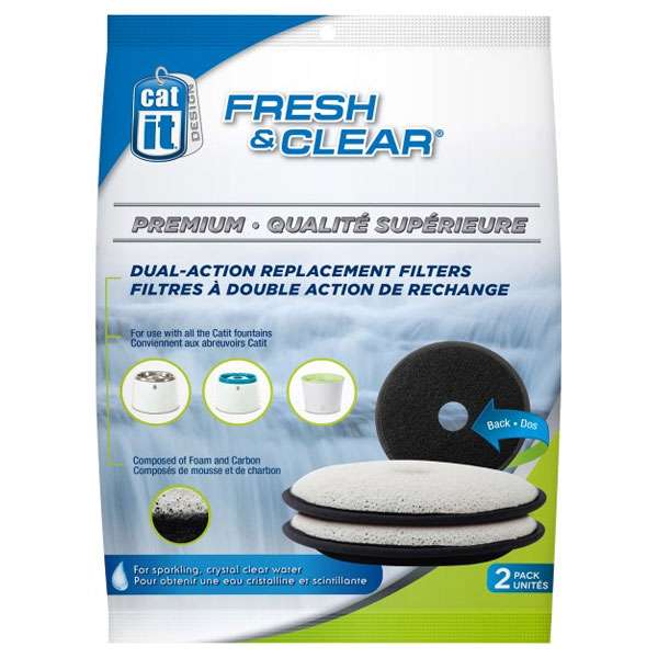 Bild 1 von CATIT Premium-Ersatzfilter für Fresh&Clear Trinkbrunnen, 2er Set