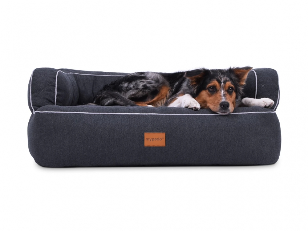 Bild 1 von MYPADO® Hundebett NEO Luxury  - Anthrazit  / (Größe) L-110 x 90cm / (Füllung) Visco Schaumstoff
