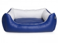 Bild 1 von MYPADO® Hundebett ADVIN Kunstleder - Marineweiß
