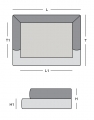 Bild 3 von MYPADO® Hundebett NEO Luxury  - Anthrazit