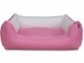 Bild 1 von MYPADO® Hundebett ADVIN Kunstleder - Pinkweiß
