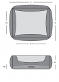 Bild 2 von MYPADO® Hundebett ADVIN Kunstleder - Marinehellblau